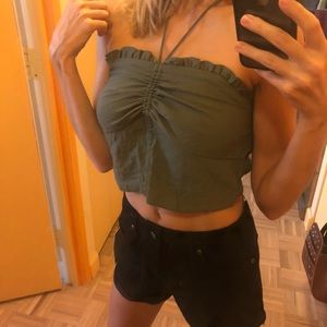 Forest green tube top
